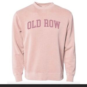 Old Row Women's Pink Crew Neck Sweater
